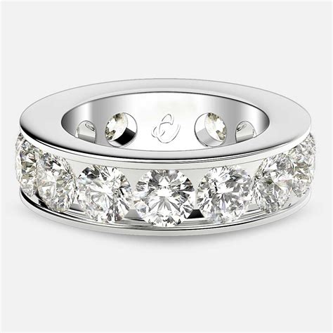 5 diamond channel set ring.